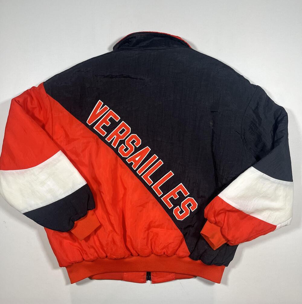 Vintage Versailles Tigers Jacket Mens XL Red Black Swingster USA Full Zip